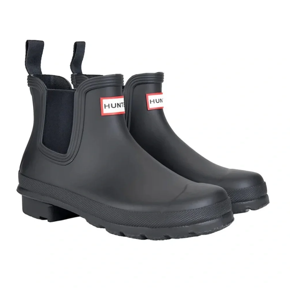 Hunter Women's Original Chelsea Rain Boot, Black, Size 6